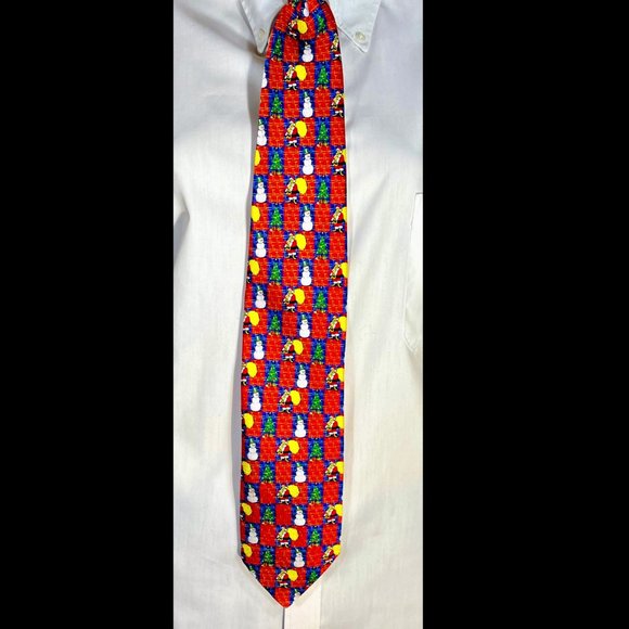 ▪️VTG▪️ CAPE COD NECKWEAR▪️ Pair of 2 Silk Holiday Christmas Neckties - Picture 5 of 8